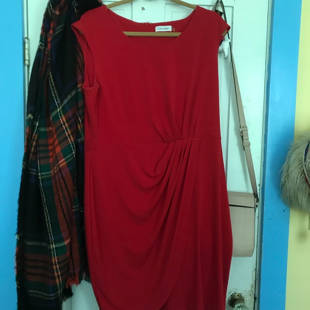 Red Calvin Klein Dress